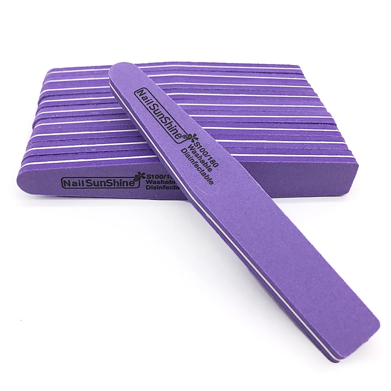 Lixa de Unha Acessórios de Arte Polonês Unghie - 180 Nail Care Lustrando Lixa Lavável Dupla Face Pedicure Manicure Unhas 50x Cal 100 15 Cheap Lixas e polidores de unha