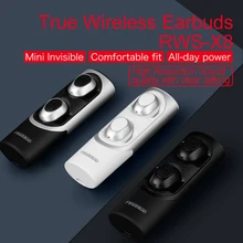 FineBlue RWS-X8, беспроводные наушники, Bluetooth 5,0, стерео наушники, Hi-Fi гарнитура и внешний аккумулятор, свободные руки, наушники-вкладыши