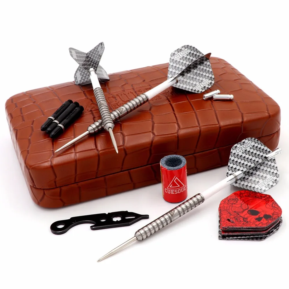 CUESOUL 22g Super Slim 98% Tungsten Steel Tip Darts Set.