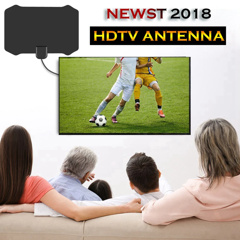 Внутренний, HDTV Antena цифровая ТВ антенна+ усилитель сигнала усилитель VHF UHF кабель ТВ прибой лиса антенны ТВ радиус антенны DVB-T/T2