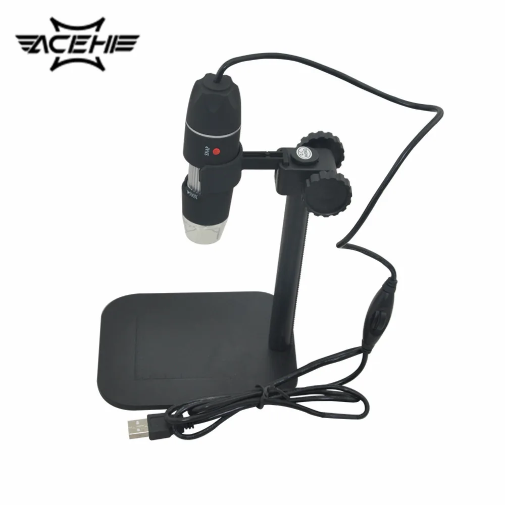 

2017 Newest 1pc 50X to 500X USB LED Digital Electronic Microscope Magnifier Camera Black hot sale 500X Electronic Microscope