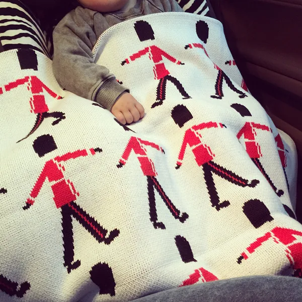 2015 New INS Hot sales Brand 100 Cotton London Soldier Blanket For