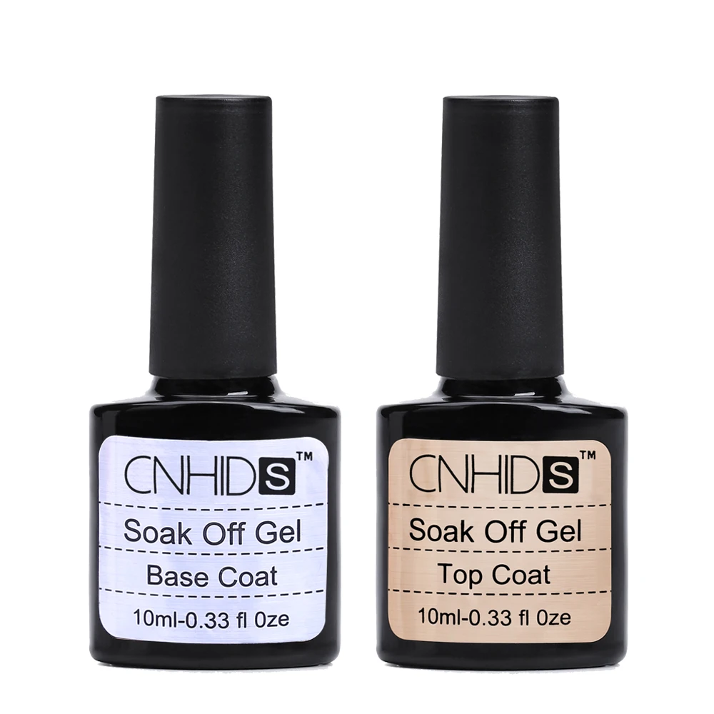 

Fashion 2pcs/lot Nail Polish Nail Gel Top Coat Top it off + Base Coat Foundation for UV Gel Polish