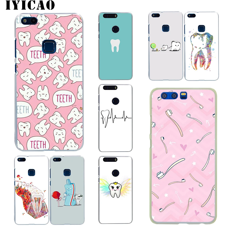 

IYICAO Teeth Tooth Hard Case for Huawei Honor 6A 6C 7A 7C 7X 8 8X 9 10 20 9X Lite Pro Honor Play Note 10 View 20