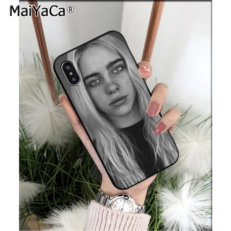 MaiYaCa Billie Eilish ТПУ Мягкий силиконовый чехол для телефона чехол для iPhone X XS MAX 6 6S 7 7plus 8 8Plus 5 5S XR