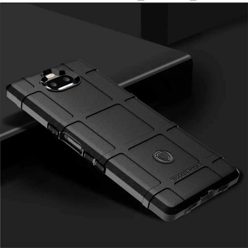 Бронированные противоударные чехлы для Sony Xperia 10 Plus Мягкий противоударный бампер