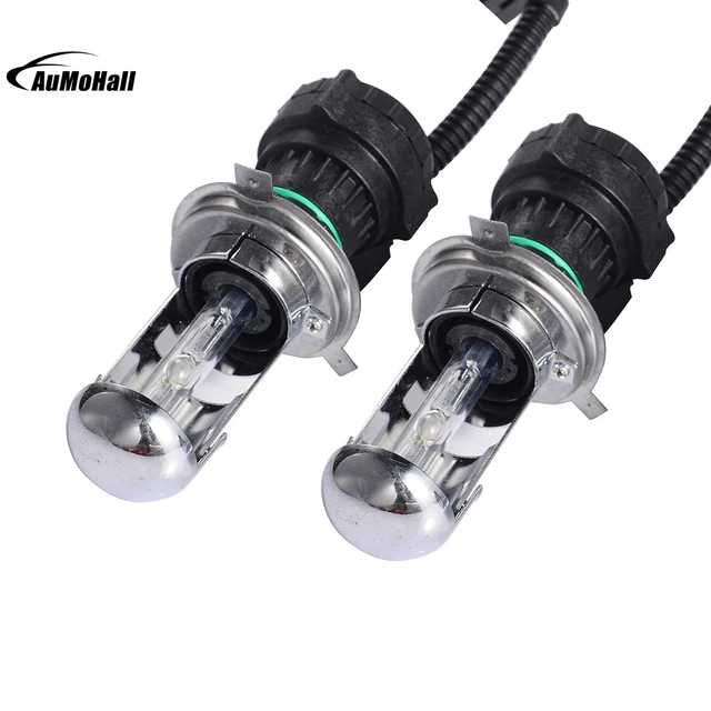 2Pcs 6000K Car Head Light Replacement Xenon HID Kit H4 Car Headlight