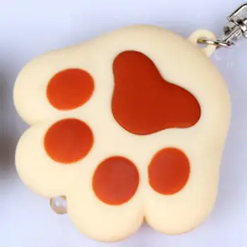 

Plastic Keyring Cat Paw Handbag Light Up Keychain Cute Meow