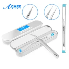 Пинцет для удаления черных точек иглы прибор для удаления прыщей точки изгиб Клин головы комедонов удаление акне уход за кожей лица Уход за кожей Нержавеющая сталь