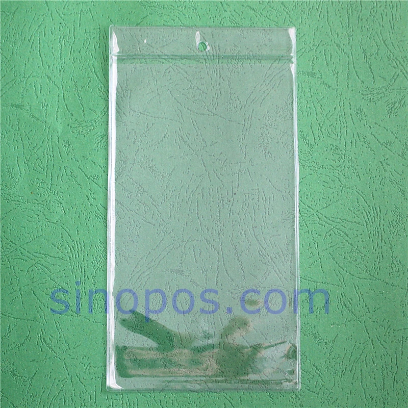 108x192mm 투명 비닐 봉투, 걸이 구멍 포함, 태그 파우치 PVC 홀더, 사인 티켓 슬리브, 플라스틱 백, 가격표 라벨 포켓