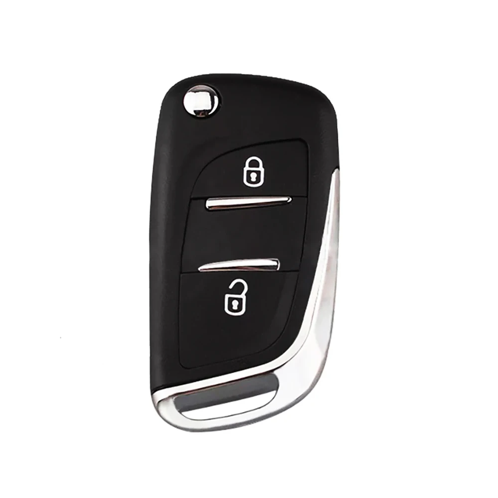 

JEAZEA Black 2 Buttons Remote Key Fob Case Holder Protect Cover Key Case For PEUGEOT 207 107 407 308 307 607 Car Accessories