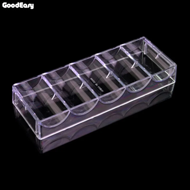 Professional Casino Pokerstars Game Transparent Poker Chip Set Tray 5