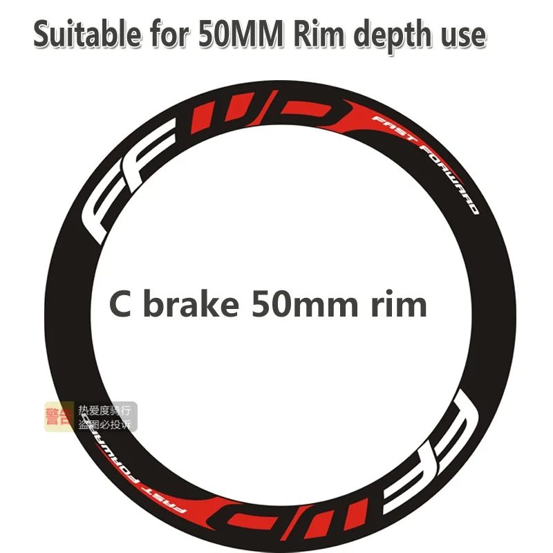 

FFWD Wheel Stickers Suitable for 50mm Rim Depth Decals Fast Forward Road Bike Bicycle Cycling Decals
