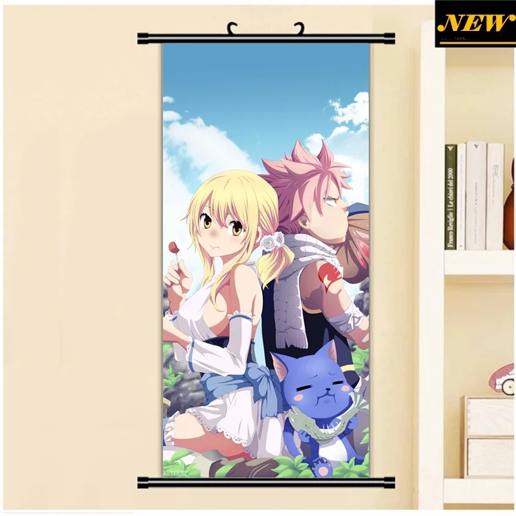 45x95cm Fairy Tail Lucy Heartfilia Natsu Dragneel Love