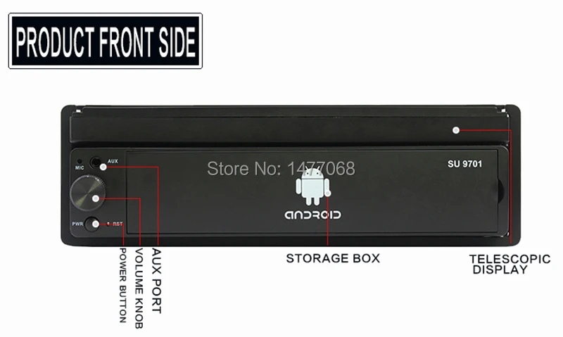 1 Din выдвижной радио автомобиль Android gps навигация Зеркало Ссылка Bluetooth Wifi USB TF " мультимедийный плеер головное устройство PHYEE 9701