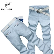 Новое поступление, Летние Стильные мужские повседневные однотонные длинные льняные узкие брюки, модные облегающие хлопковые брюки