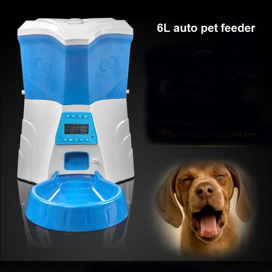 

LCD Display Dry Portion Control Pet Automatic Feeder Dog Food Dispenser