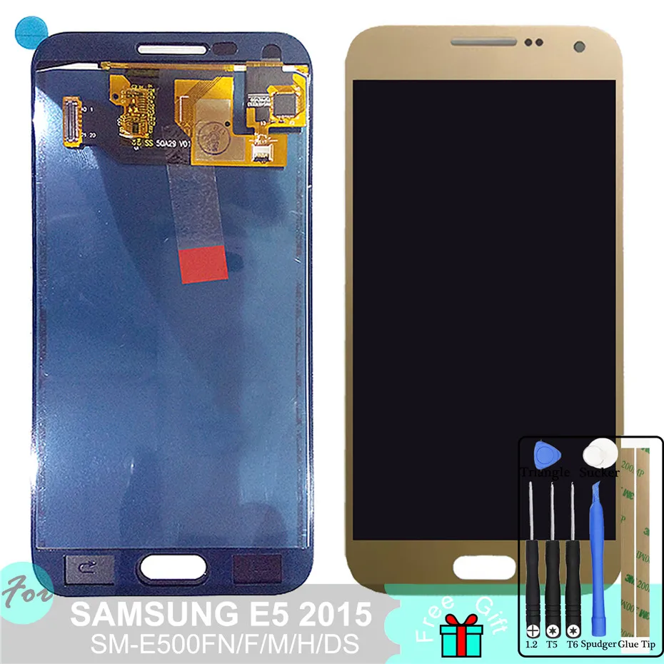 

SM-E500FN/F/M/H/DS For Samsung Galaxy E5 2015 E500 LCD Display + Touch Screen E500H E500FN E500F E500M Screen Adjust Brightness