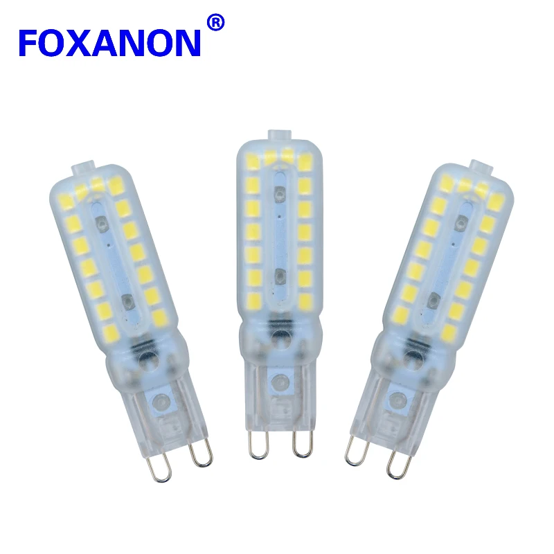 

Foxanon 6Pcs 110V 220V G9 LED Lamp Bulb 2835 SMD LED Light Dimmable 3W 5W 7W Corn Bulb Luz SpotLight Replace Halogen Lighting