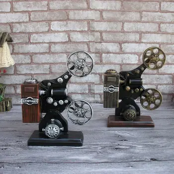 

1Pc 2017 New Vintage Movie Projector Decorative Money Box Home Decoration Old Style Piggy Bank Supply