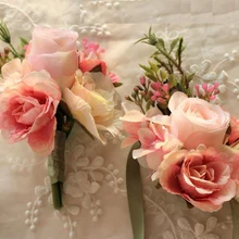 Розовый тюльпан ручной работы Пион Искусственные цветы для невесты букет Розовый пион держащий цветы подружки невесты розовый пион букет невесты
