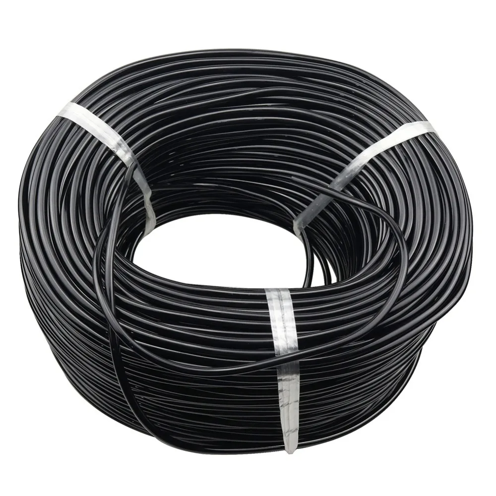 50m Black PVC Hoses Outer Diameter 6mm Inner Diameter 4mm Non toxic