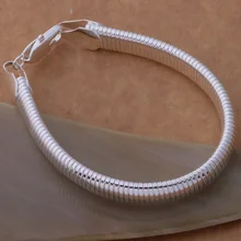 AH260 Горячая 925 стерлингового серебра браслет, 925 серебряное ювелирное изделие, змея кости/aquajiba bewajwda