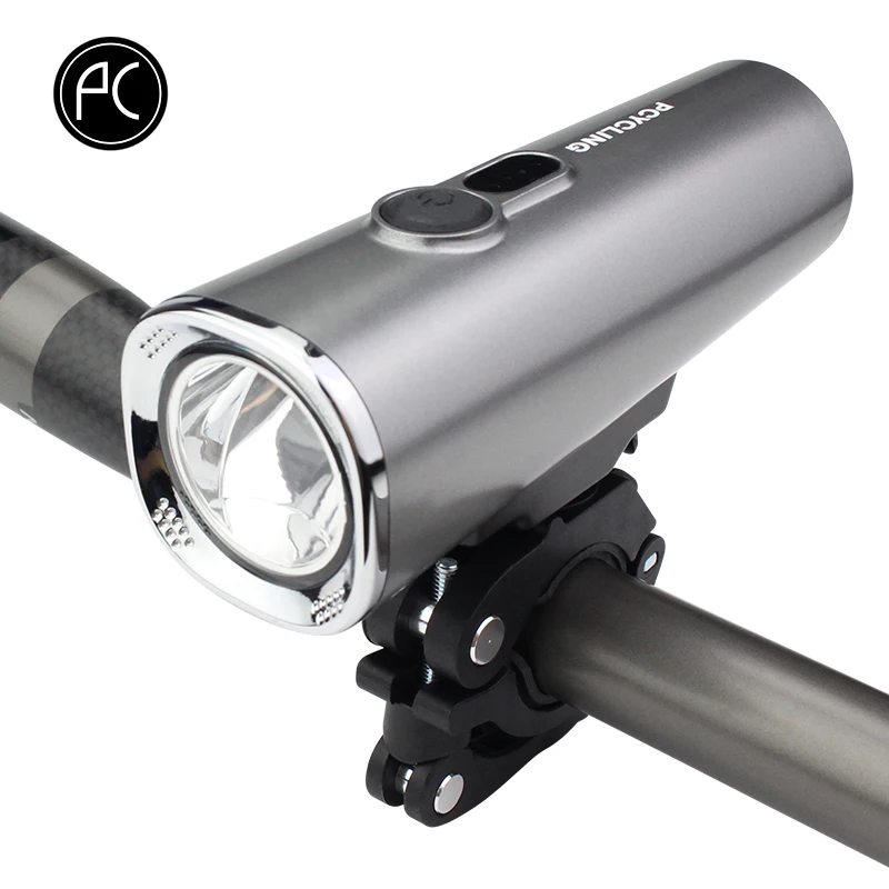 

PCycling Bicycle Light Bike Front Light IPX5 Waterproof Aluminum Alloy XPE LED USB Charge 2600 mAh 600 Lumen 70 Lux Highlight