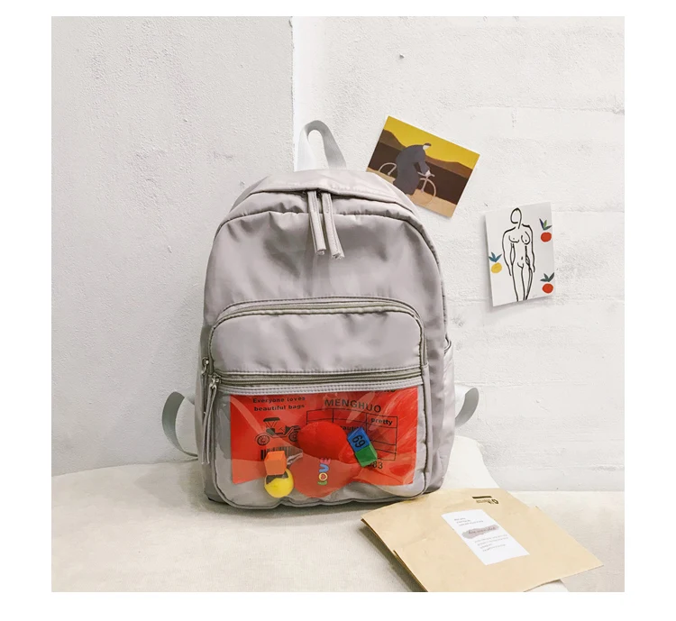 Cute Clear Transparent Women Backpacks PVC Stuffed Toys Student Schoolbags Fashion Teenage Girls Bags for School Backpack New_35_19
