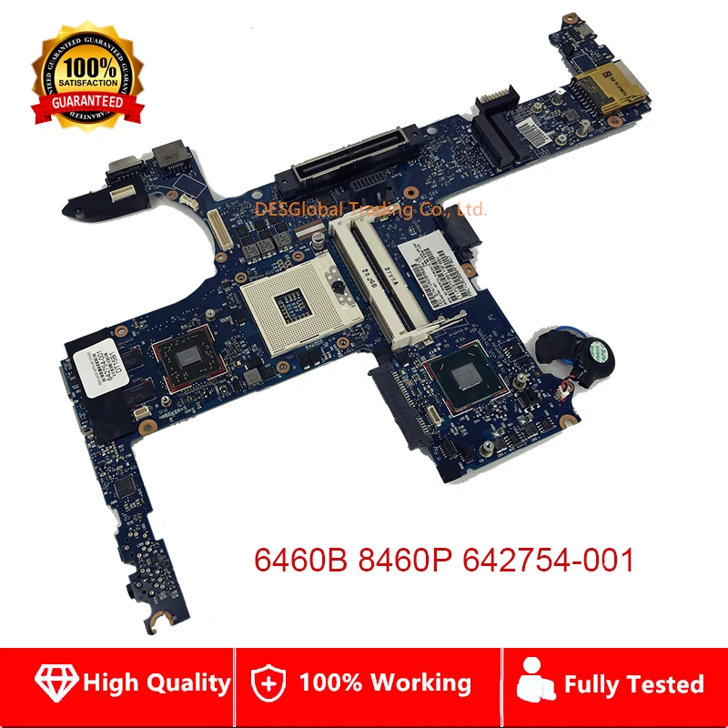 

642754-001 Mainboard with Intel QM67 For HP 8460P 6460B Laptop Motherboard 642754-501 642754-601 100% Working Fully Tested