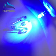 1000 шт. 5 мм светодиодный мигающий синий прозрачный мигающий светильник светящиеся диоды мигающий 5 мм мигающий светодиодный Диод 5 мм danshan B