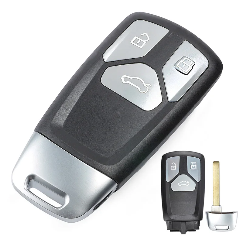 KEYECU 315/ 434MHz 8S0 959 754 Keyless Entry 3 Button Smart Remote Key Fob for Audi A4 A5 Q7 SQ7 2017-up