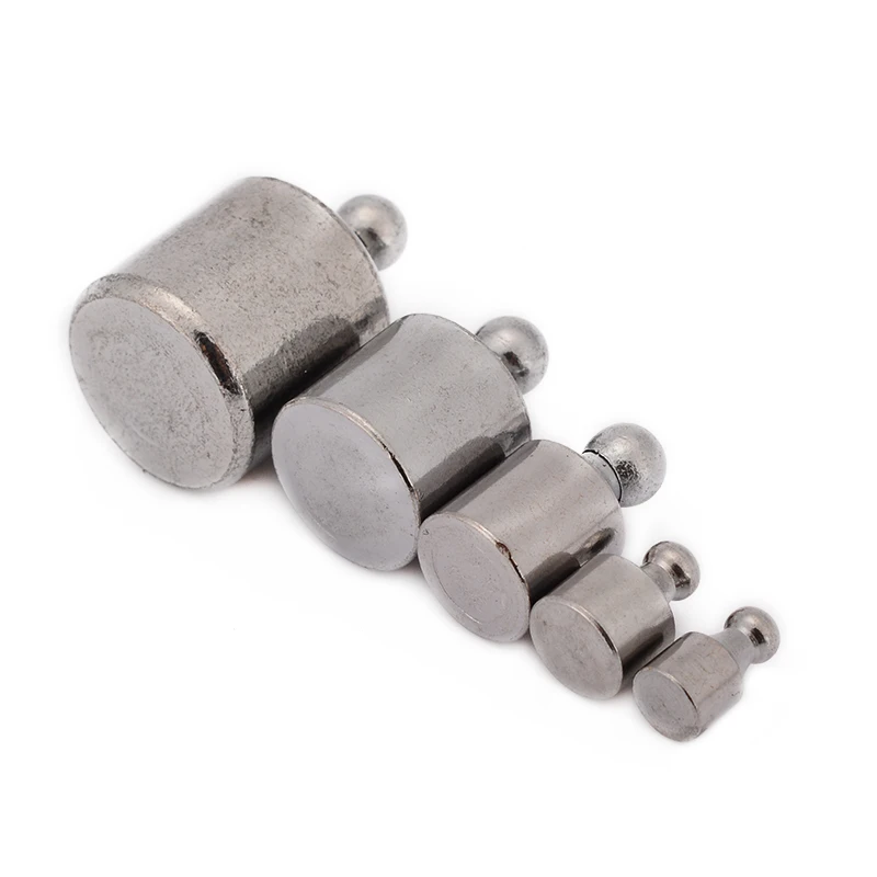5pcs 1g 2g 5g 10g 20g Chrome Plating Calibration Scale Weight Kit Set Silver For Educational Use