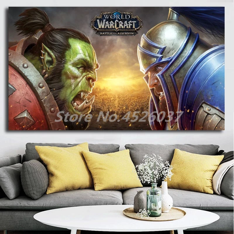 

World Of Warcrafts Battle For Azeroth Wall Art Canvas Posters Prints Painting Wall Pictures For Office Living Room Home Decor