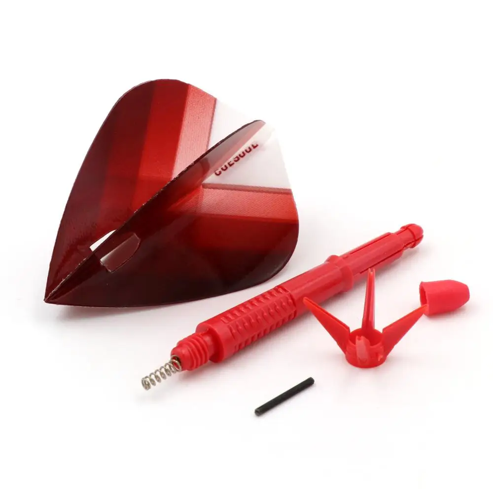 

CUESOUL KOFF AK6 Dart Stem with Foldable Red Dart Flights Kite for Steel Tip Darts and Soft Tip Darts