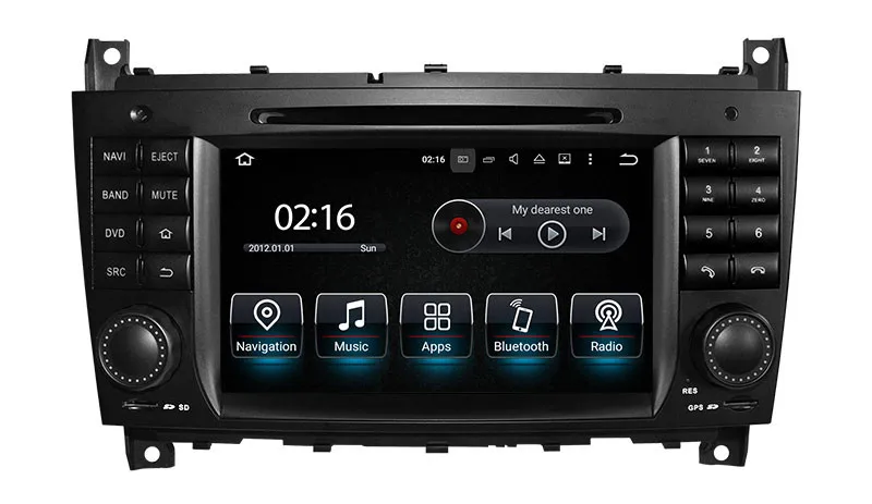 Clearance Android 8.0 In Dash Car DVD Player for Mercedes Benz C Class W203 CLK W209 with GPS Navigation Radio BT SD Stereo 4Core 4G+32G 0