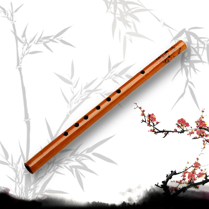 Традиционная 6 отверстий бамбуковая флейта кларнет студента музыкальный инструмент деревянная цветная флейта