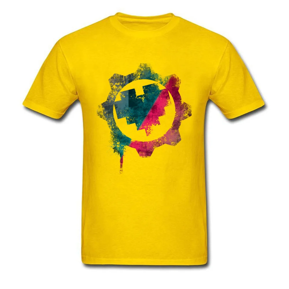 Hero of War Pure Cotton Men Short Sleeve Tops Shirt Casual Thanksgiving Day Top T-shirts Normal T-shirts Fashionable Crewneck Hero of War yellow