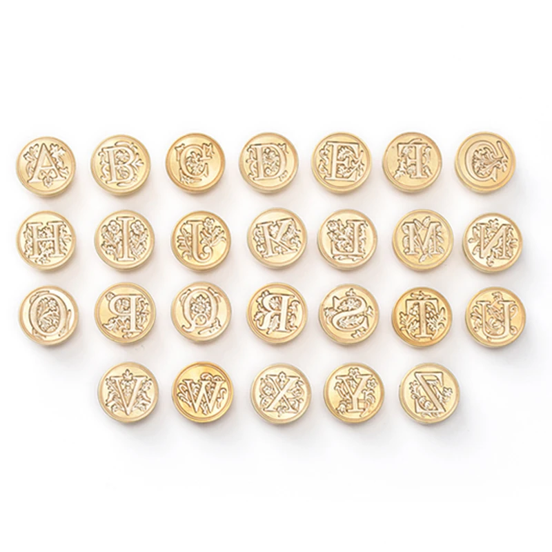 

Gorgeous Classical Fonts Wax Seal Stamp Alphabet Letter Retro Stamps Practical DIY Card Invitations Decorative Wood Stamp