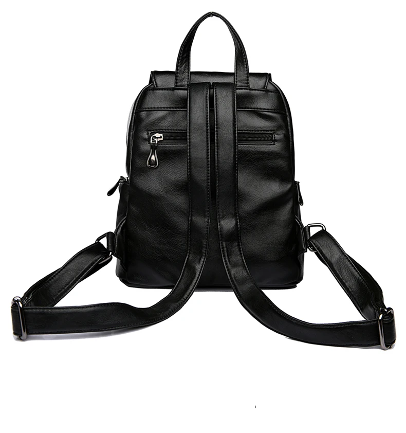 do Sexo Feminino de Couro Preto Saco UM Dos