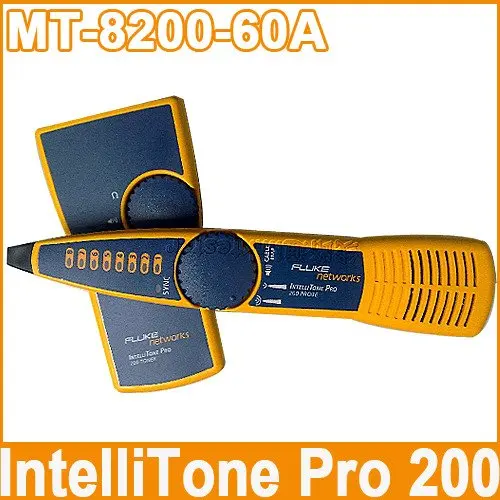 Электрооборудование Fluke MT-8200-60A IntelliTone 200 Pro тонер и зонд сетевой кабельный тестер, DHL/FedEx Быстрая и