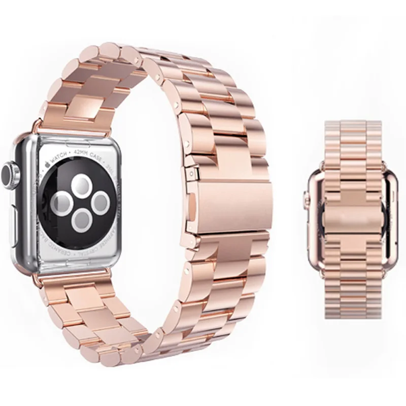 Полосы из нержавеющей стали для Apple Watch версии 4/3/2/1 38 мм 40 длина браслета сменная