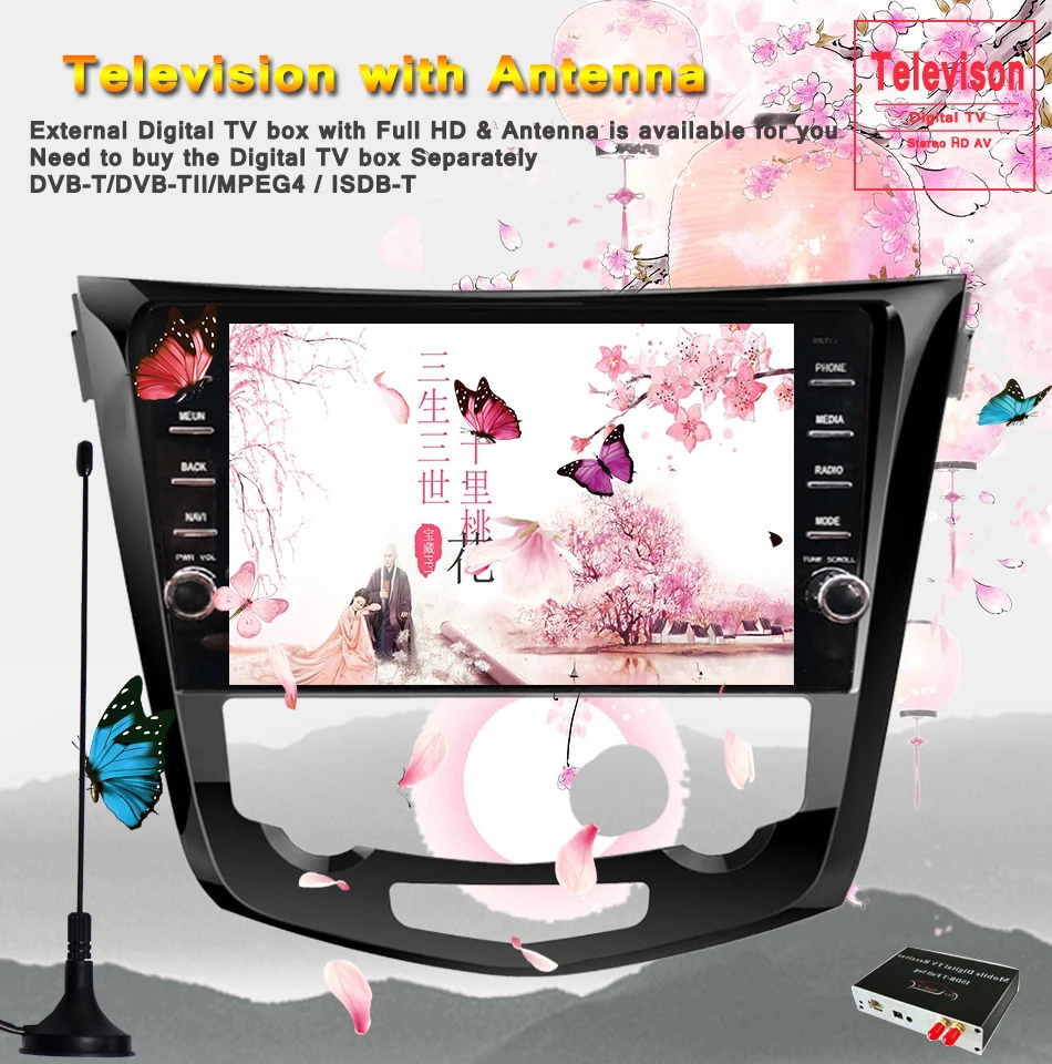Excellent Car Radio Multimedia DVD Video Player Navigation GPS Android 9.0 4G For Nissan X-Trail XTrail T32 T31 Qashqai J11 J10  2013-2019 11