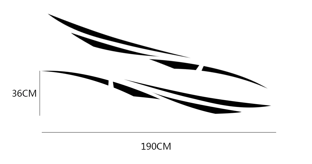 2 шт стильные забавные Автомобильные наклейки Авто обе стороны полосы наклейки на кузов виниловая пленка гоночный автомобиль Стайлинг наклейки автомобильные принадлежности для тюнинга