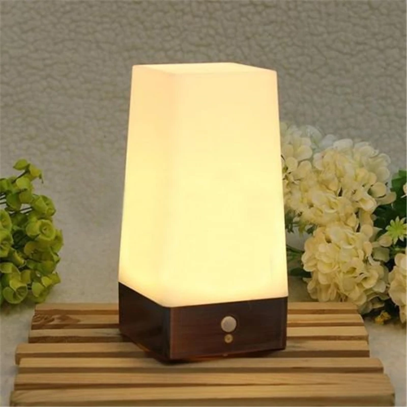 

New Wireless PIR Motion Sensor Night light Table Lamp Super Bright LED Battery Powered Hallway NightLight for Bedroom decoration