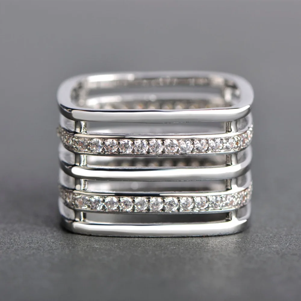 Полые Броши Funmor с фианитом для женщин лучший подарок золотистый цвет отверстием