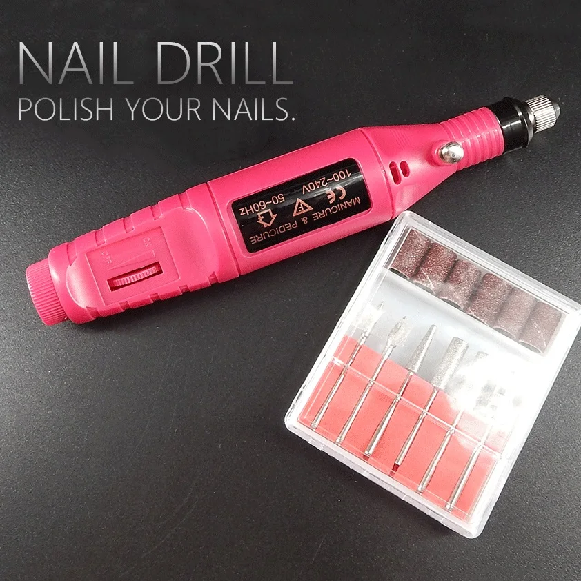 20000 RPM Pro Tech Nail Drill File Bit Acrylic Machine Maniure and