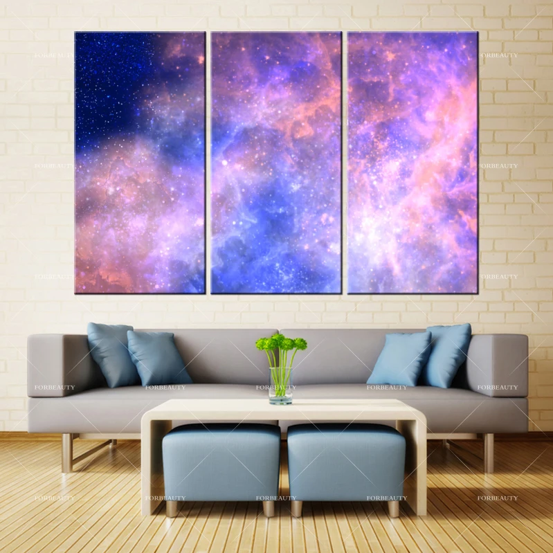 3 panel Modern Home Art Wall HD Picture Canvas printings Living Room Decoration Theme Stars Shining019 | Дом и сад