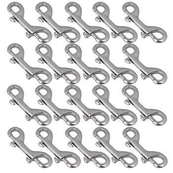 

304 Stainless Steel Double End Bolt,Double Ended Bolt Key Ring Snap Bolt Trigger Chain Clip 90mm 304 Stainless Steel Pack of 20