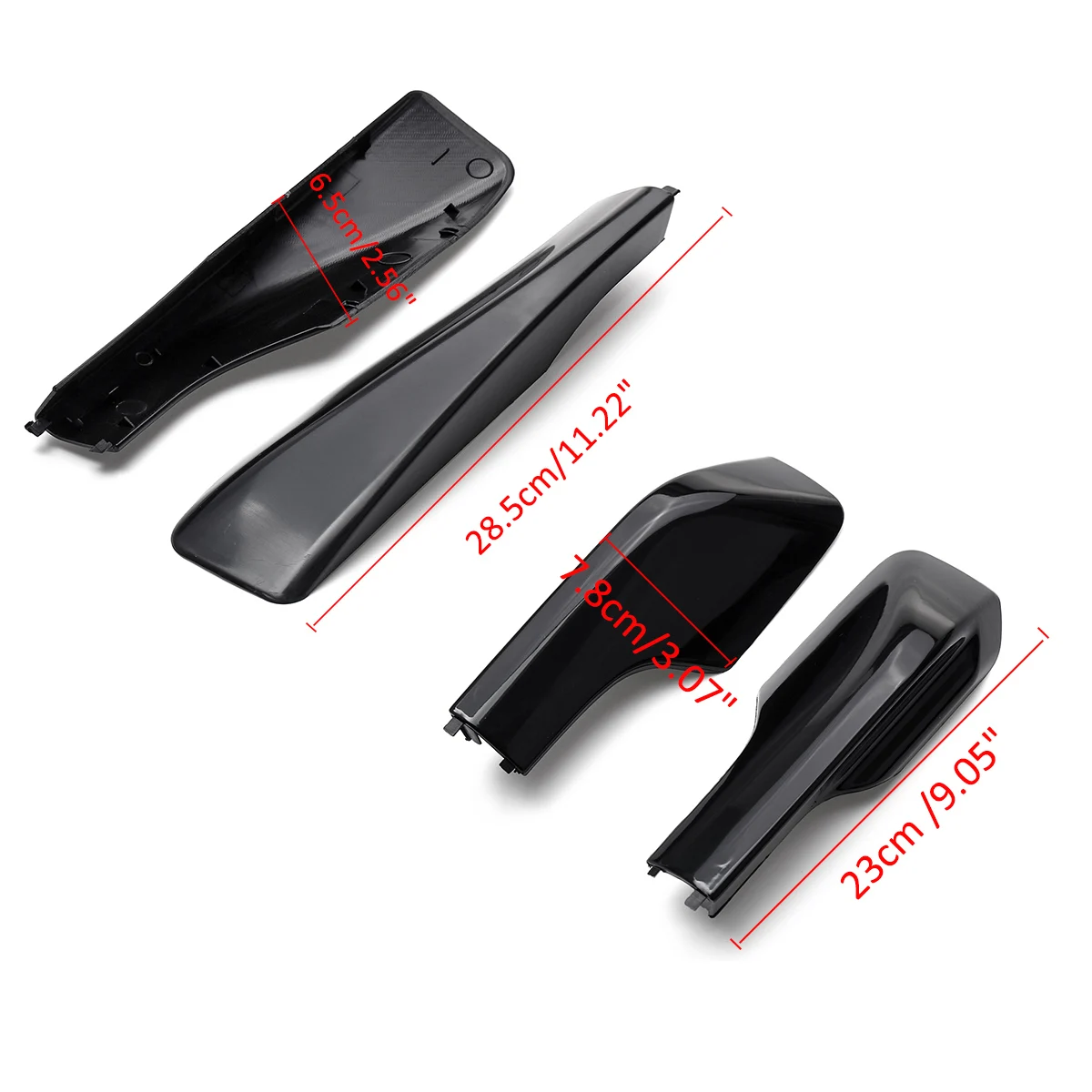 Substituição para Toyota Estilo do Carro 2002 2003 2004 2005 Preto Telhado Rack Capa Barra Ferroviário Final Escudo Acessórios 4 Pçs Rav4 Xa20 2001 7 2001 2002 2003 2004 2005 estilo do